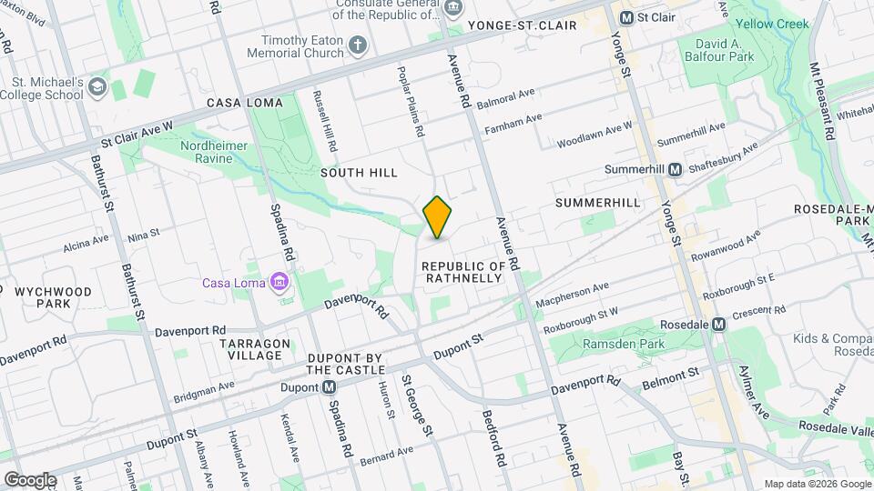 71 Poplar Plains Cres Map and Location Details