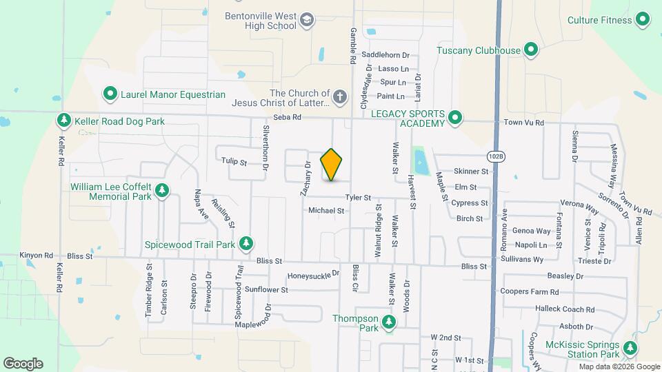 813 Vly Oaks Ln Map and Location Details