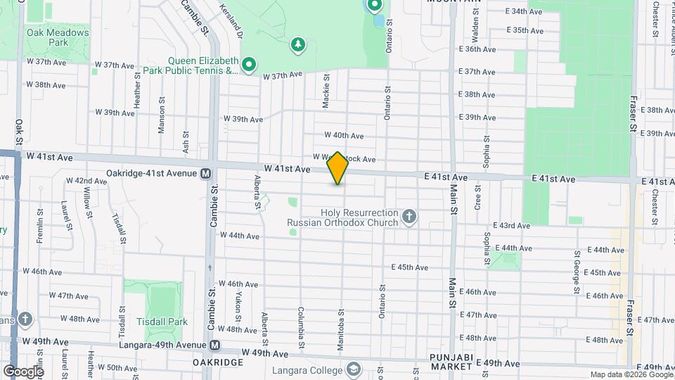 117 W 42nd Ave Map and Location Details