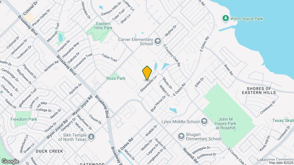 1121 Shearwater Ln Map and Location Details