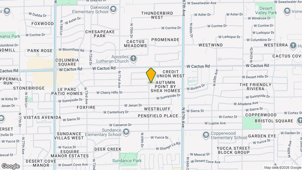 11941 N 69th Ave Map and Location Details