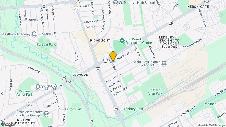 1262 Brookline Ave Map and Location Details