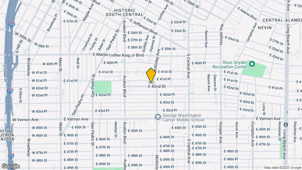 795 E 42nd St Map and Location Details