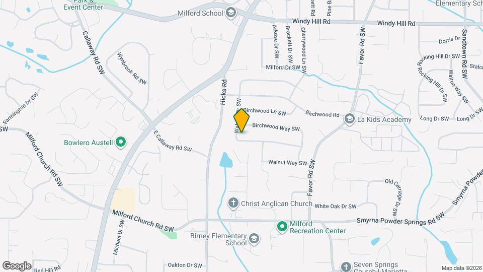 921 Walnut Cir SW Map and Location Details