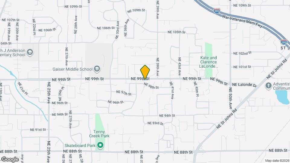 3708 NE 98th St Map and Location Details