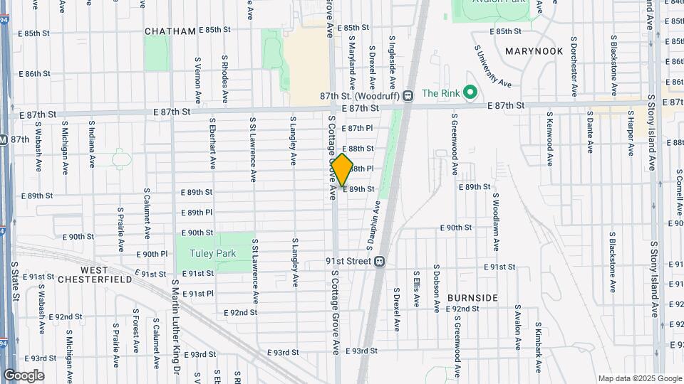 8901 S Cottage Grove Ave Map and Location Details