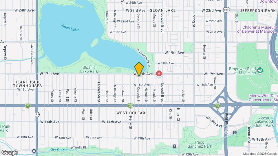 1636 Osceola St Map and Location Details