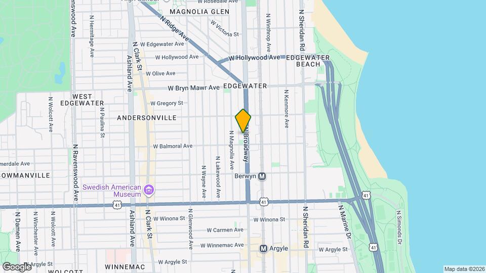 5414 N Broadway Map and Location Details