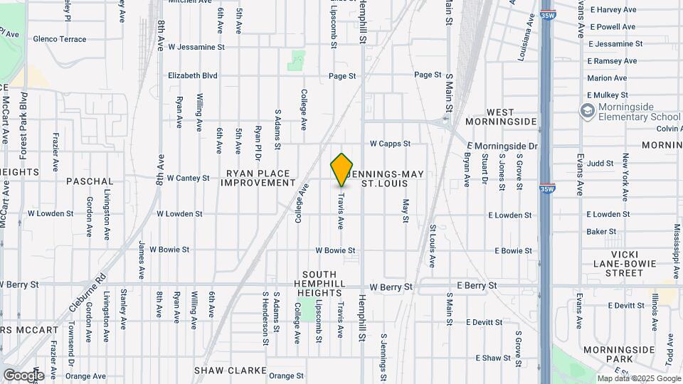 2813 Travis Ave Map and Location Details
