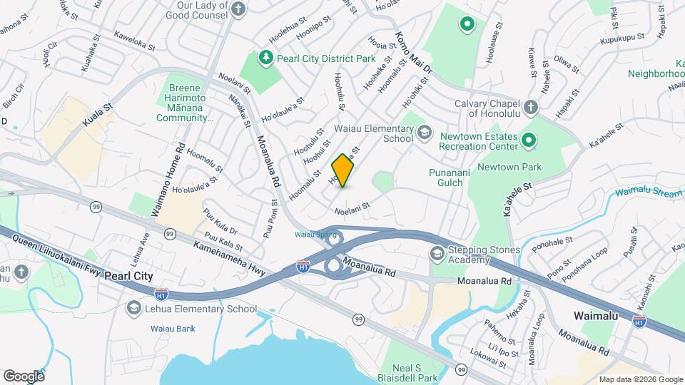 98-1327-1327 Ho'ohiki St Map and Location Details