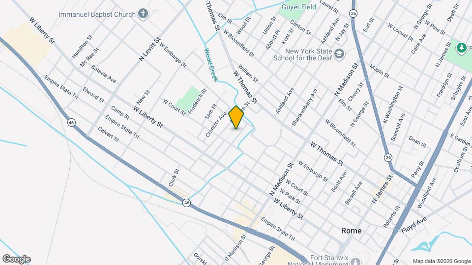 313 Kossuth St, Unit Front 2 Mapa y Detalles de la Ubicación