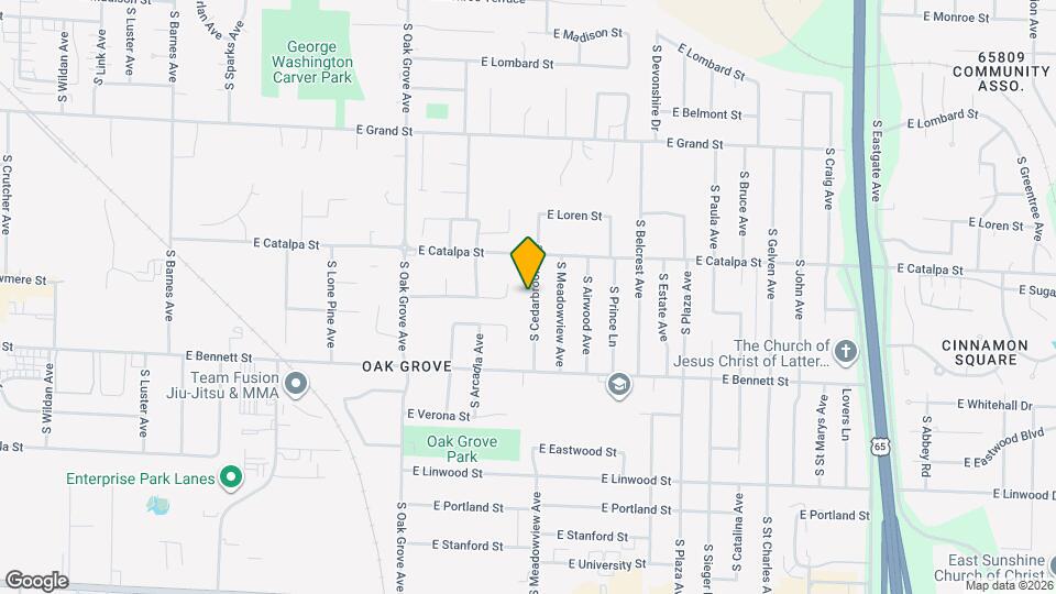 1249 S Cedarbrook Ave Map and Location Details