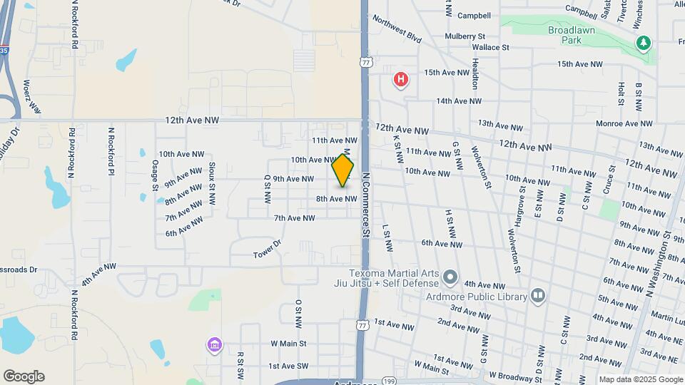 805 1/2 M St NW Map and Location Details