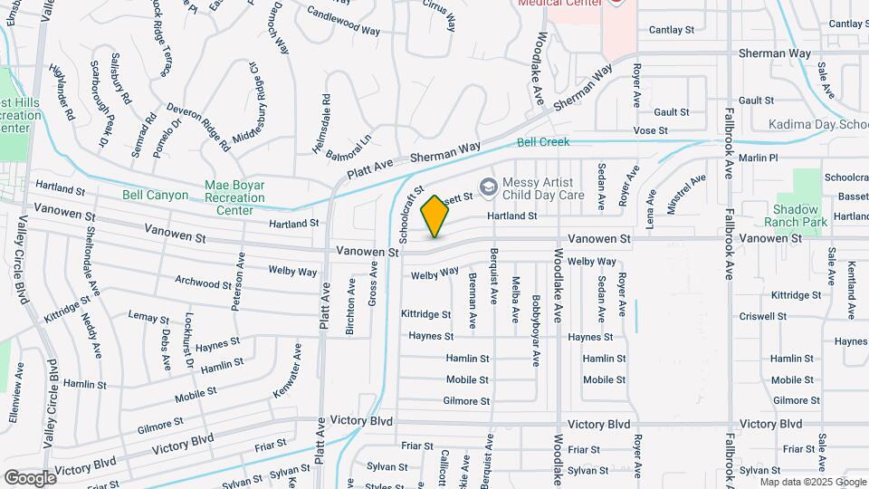 23415 Vanowen St Map and Location Details
