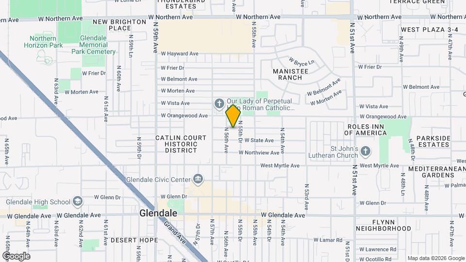 5547 W Gardenia Ave Map and Location Details