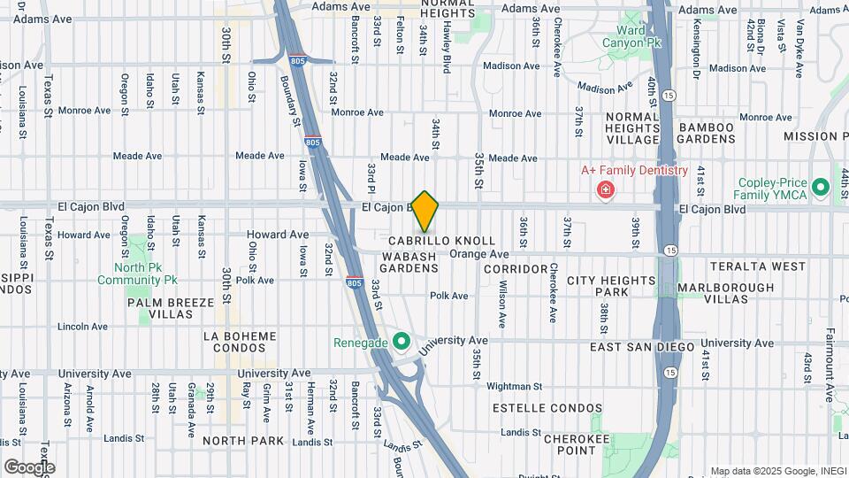 34th Street Apartments Map and Location Details