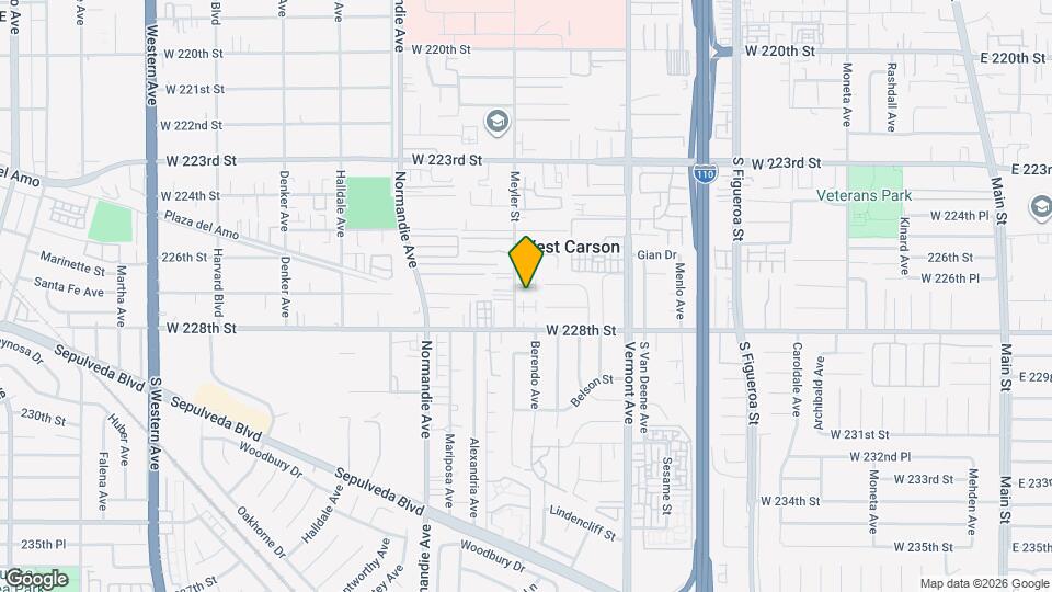 22716 Meyler St Map and Location Details