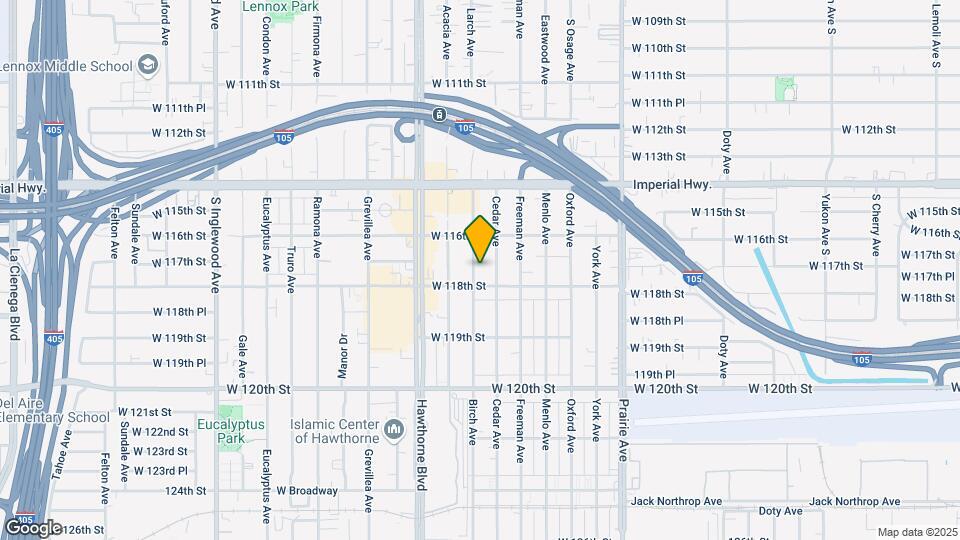 11708 Birch Ave Mapa y Detalles de la Ubicación