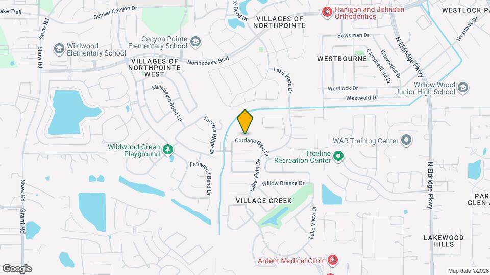 12814 Carriage Glen Dr Map and Location Details