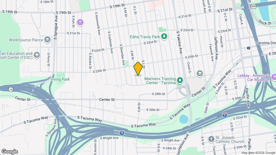 2533 S M St Mapa y Detalles de la Ubicación