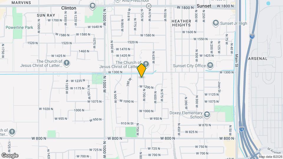 1247 N 700 W Map and Location Details