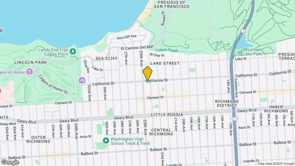 6217 California St Mapa y Detalles de la Ubicación