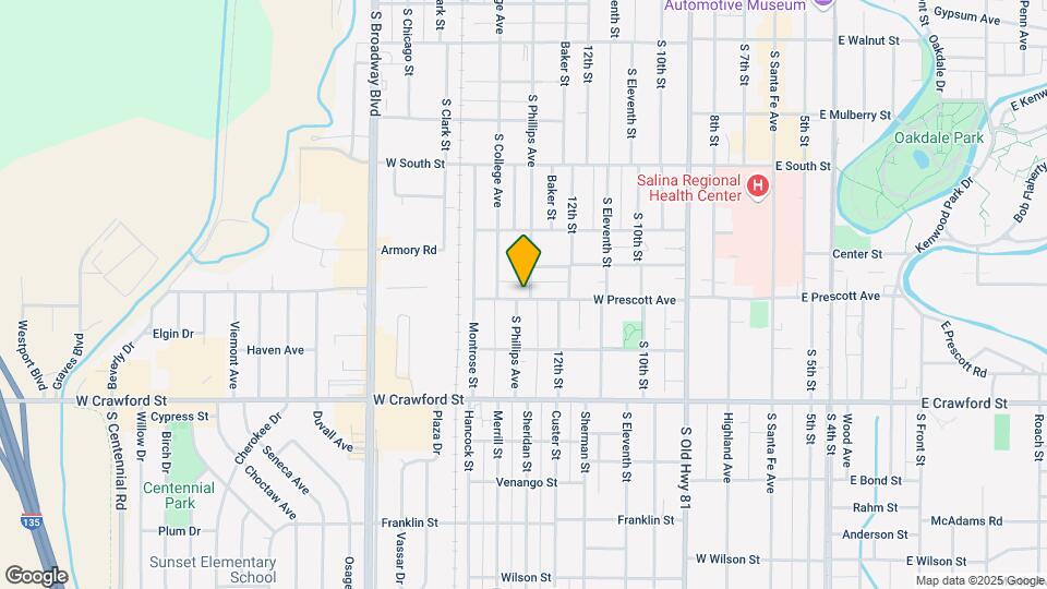 554 S Phillips Ave Map and Location Details