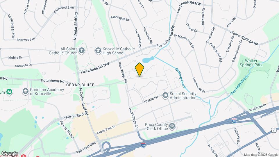 9101 Parktop Ln NW Map and Location Details