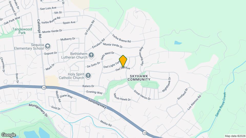 5794 Owl Hill Ave Map and Location Details