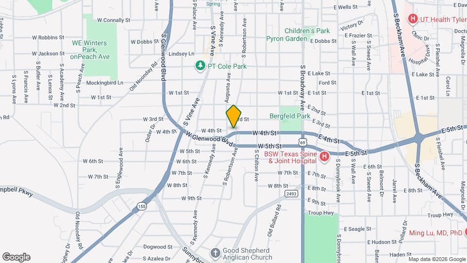 1523 S Robertson Ave Map and Location Details