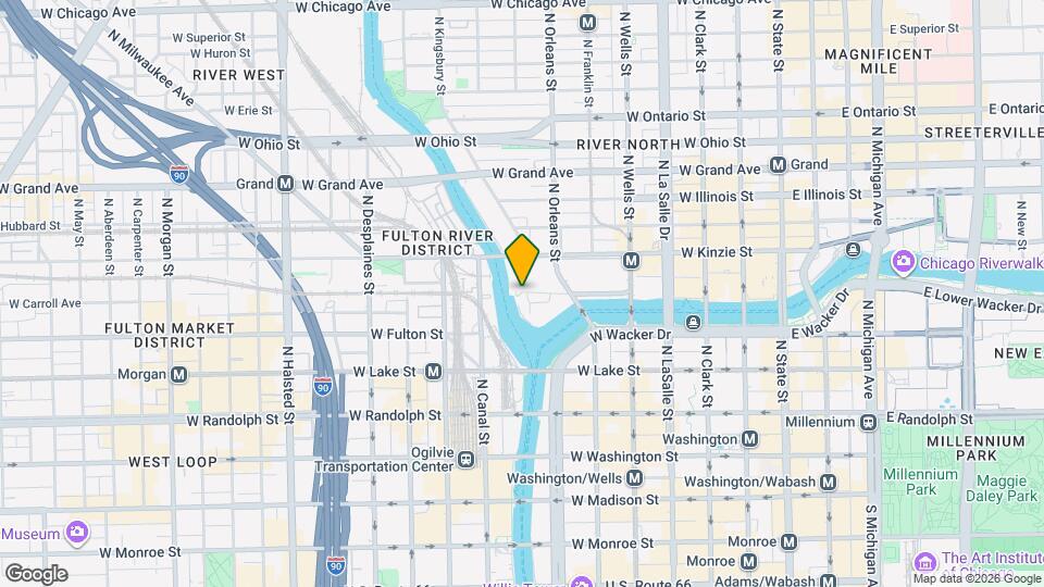 341 W Wolf Point Plaza Mapa y Detalles de la Ubicación