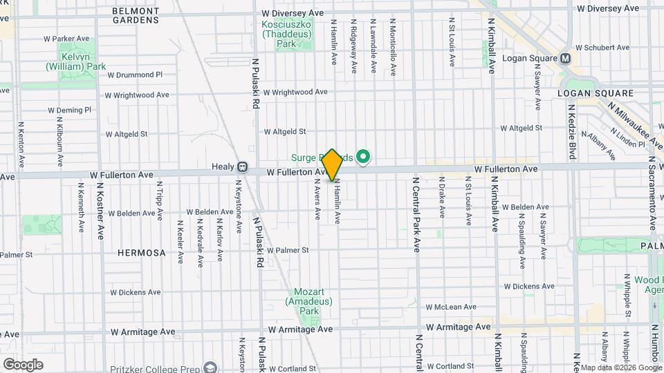2334 N Hamlin Ave Map and Location Details