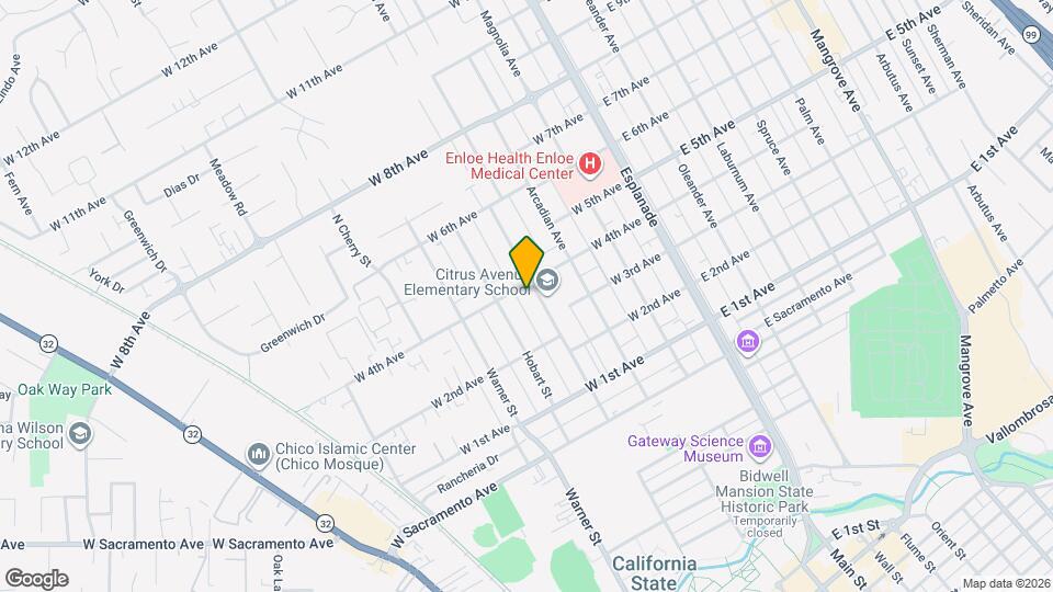 1287 Citrus Ave Mapa y Detalles de la Ubicación