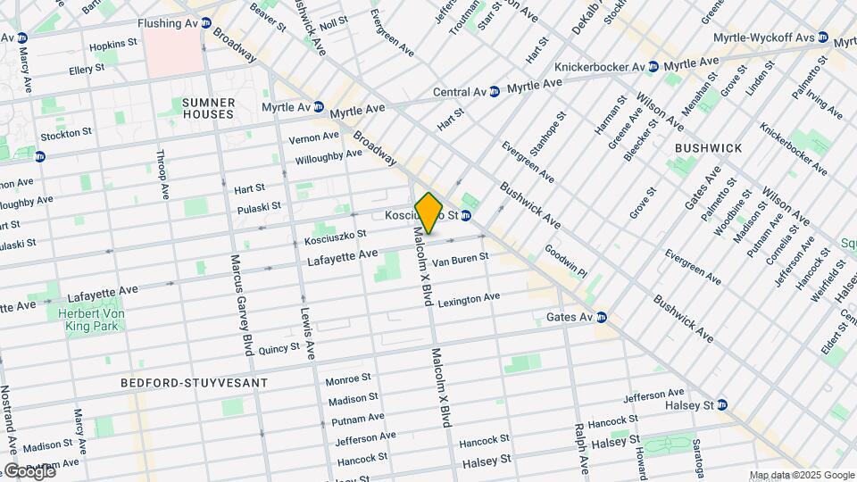 1035 Lafayette Ave Map and Location Details