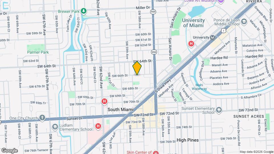 5834 SW 66th St Map and Location Details