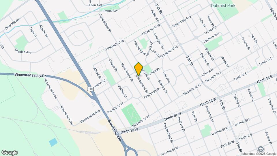 1230 Cumberland St Map and Location Details