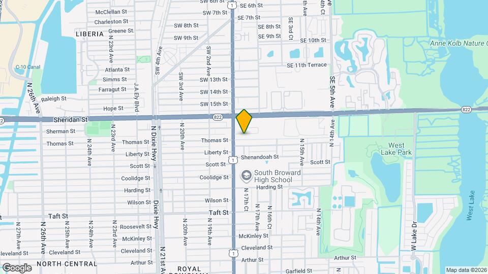 1730 Thomas St Map and Location Details