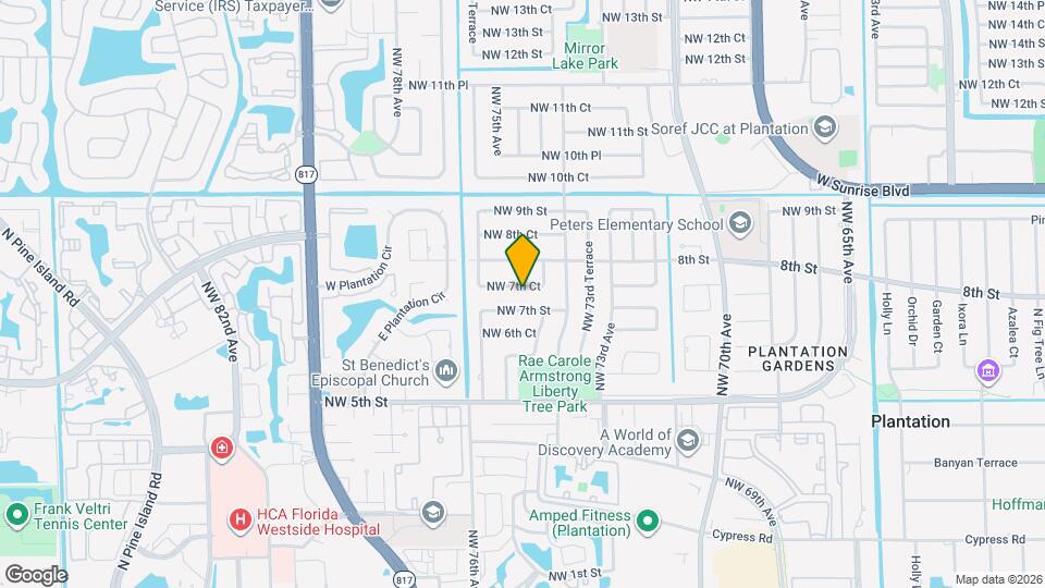 7460 NW 7th Ct Map and Location Details