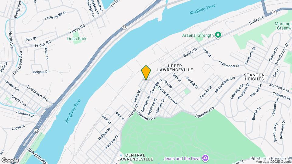 5237 Butler St Map and Location Details