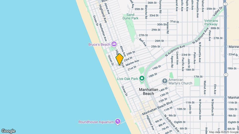 209 Marine Ave Map and Location Details