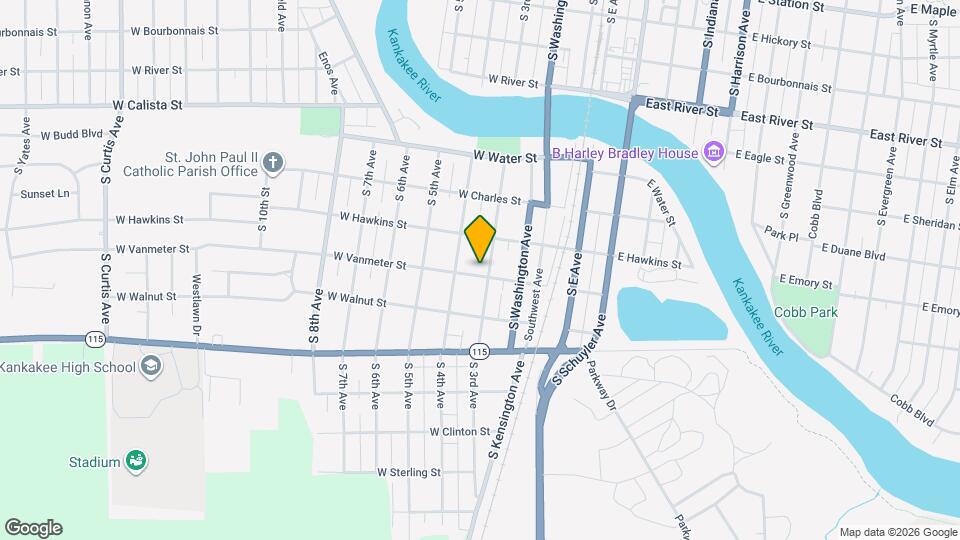 347 W Vanmeter St Mapa y Detalles de la Ubicación