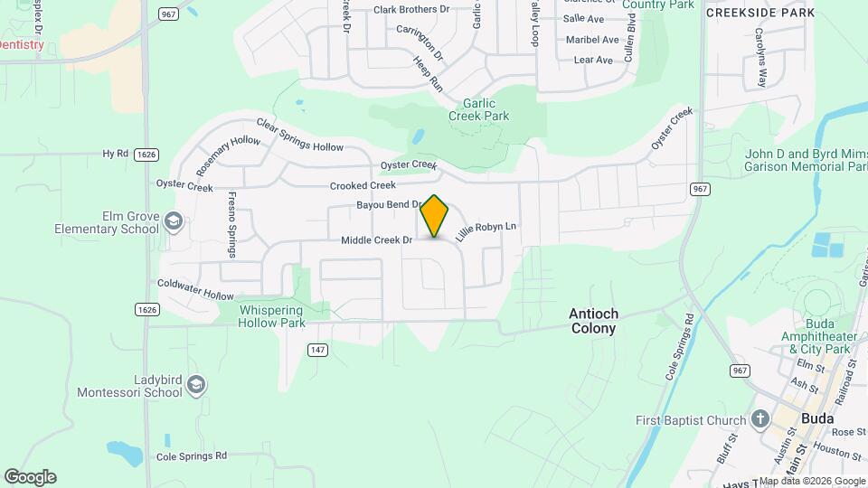 680 Middle Creek Dr Map and Location Details