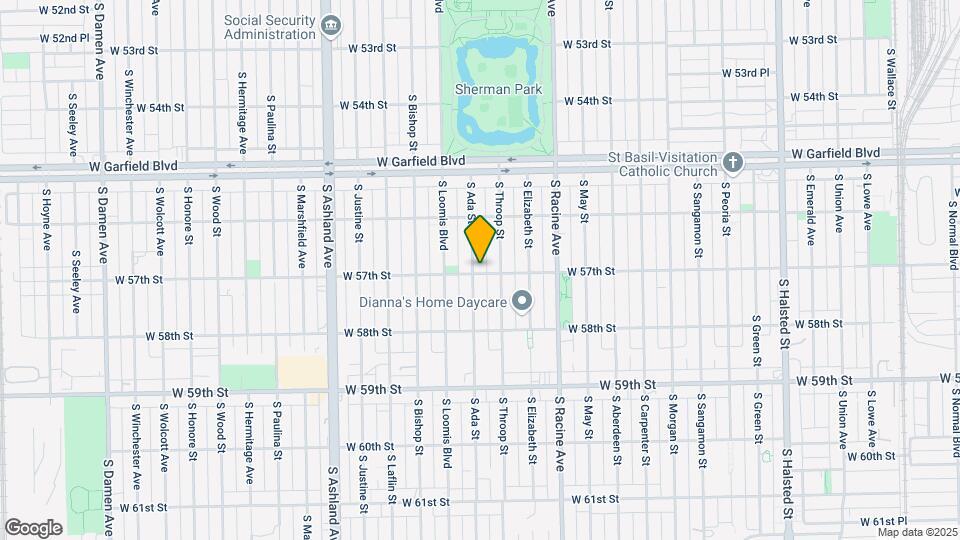 5659 S Ada St-Unit -2nd floor Map and Location Details
