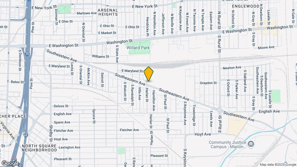 2028 Southeastern Ave Map and Location Details