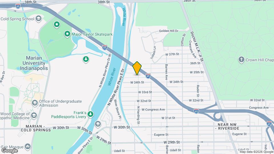 3440 N Harding St Map and Location Details