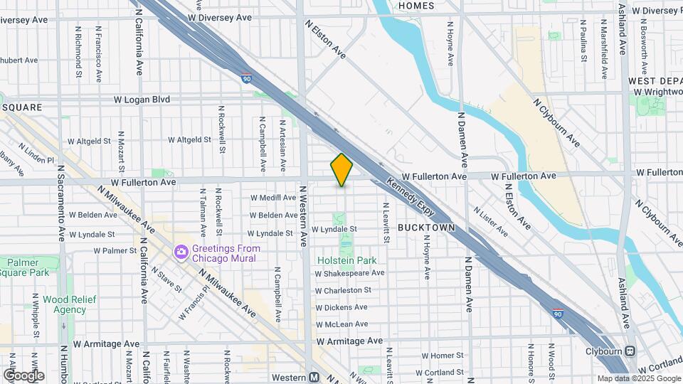 2328 N Oakley Ave Map and Location Details