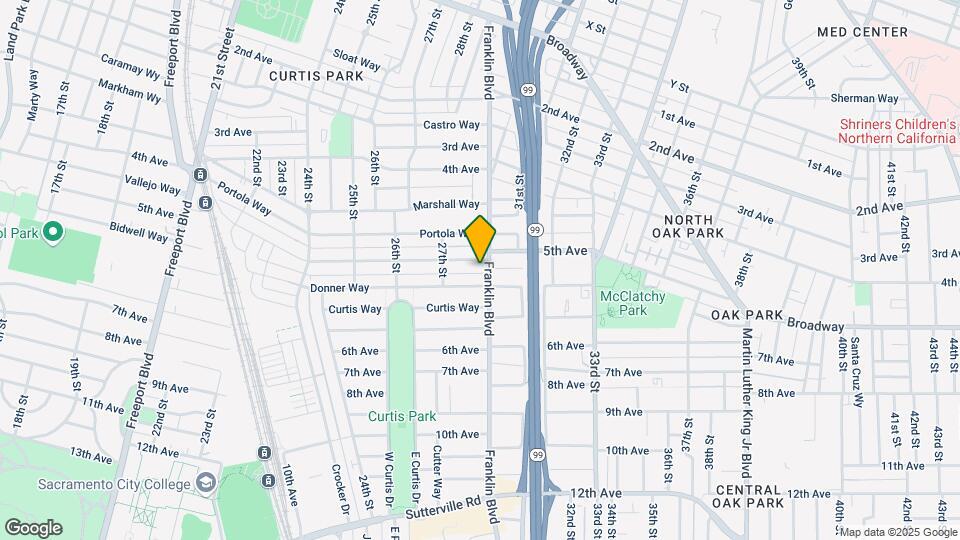 3010 Franklin Blvd Map and Location Details