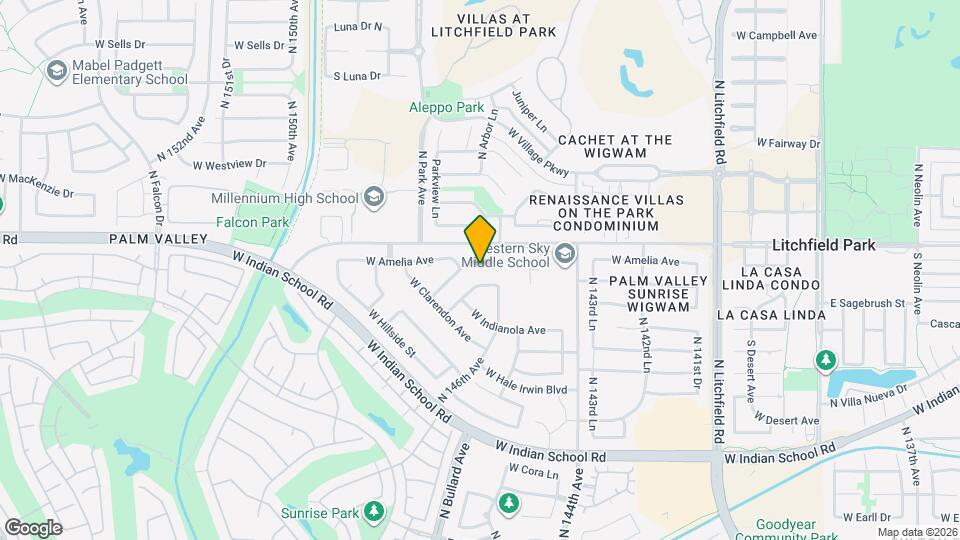 14625 W Amelia Ave Map and Location Details