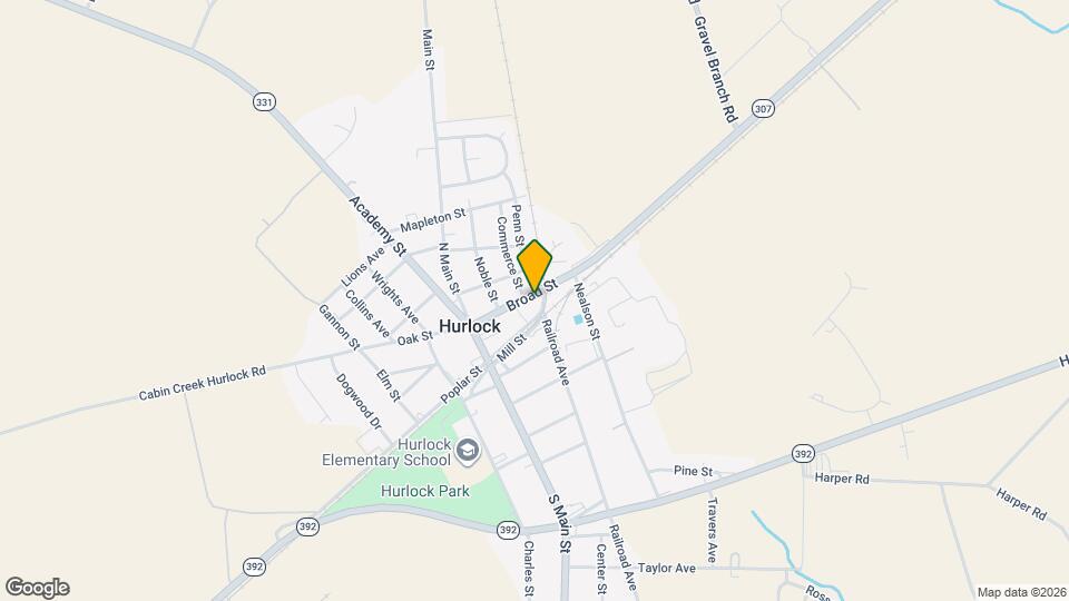 207 Broad St Map and Location Details