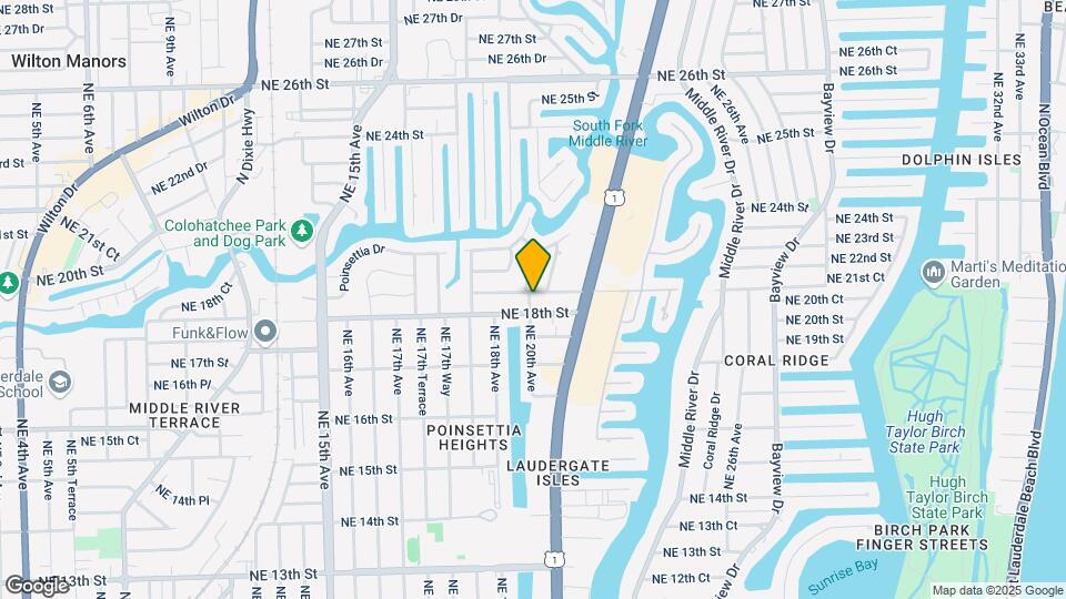 1812 NE 20th Ave-Unit -1 Map and Location Details